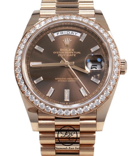 presidential rolex diamond bezel|Rolex presidential 40mm diamond bezel.